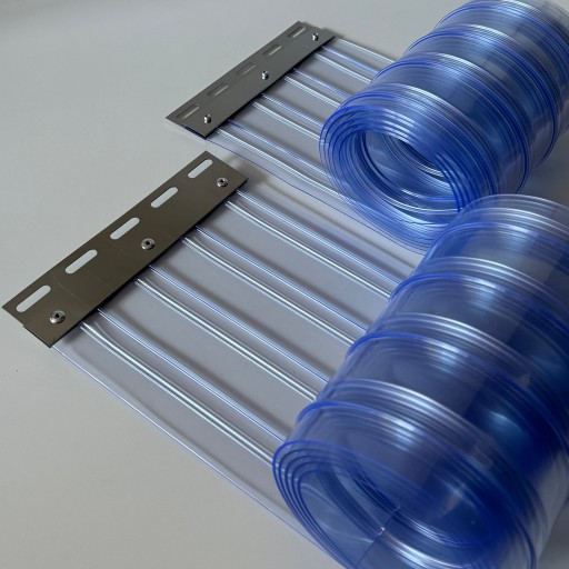 Занавеска ремня S: 250 см x H: 240 см, ребристые ремни Pvc 200x2 MM