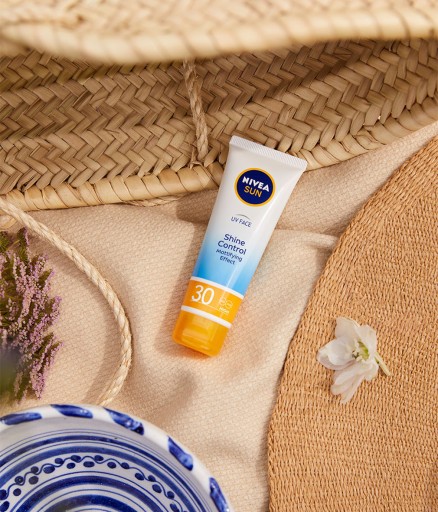 NIVEA SUN SHINE CONTROL Матирующий крем для лица с УФ-фильтром SPF30 50мл