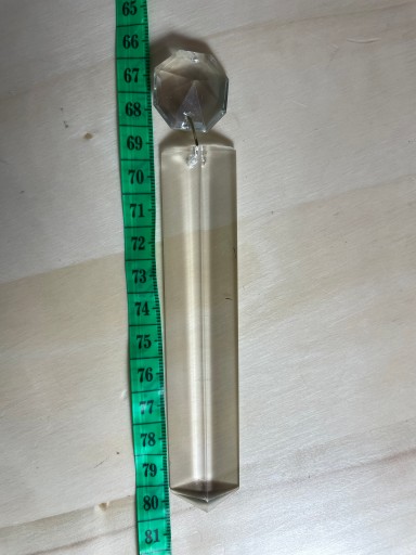 Stare kryształki szklane 11 cm
