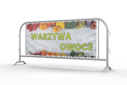 BANER REKLAMOWY 2x1 WARZYWA OWOCE gotowe wzory plandeka