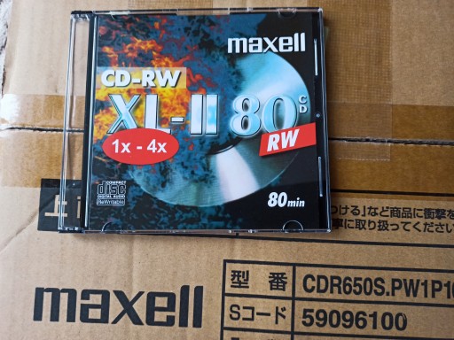 Maxell CD-RW 1x-4x Logo1шт тонкий футляр для компакт-диска