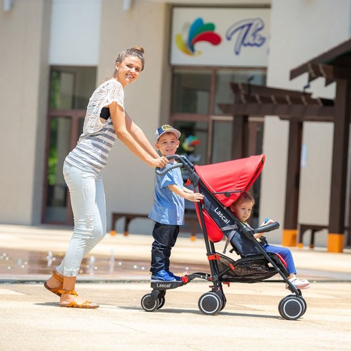 LASCAL Универсальное удлинение для коляски, BuggyBoard MAXI, красный
