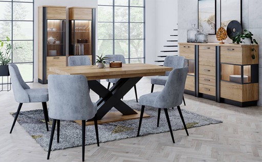 Комод Magnum, арт.5, 98СМ, крафтовый дуб/черный LOFT
