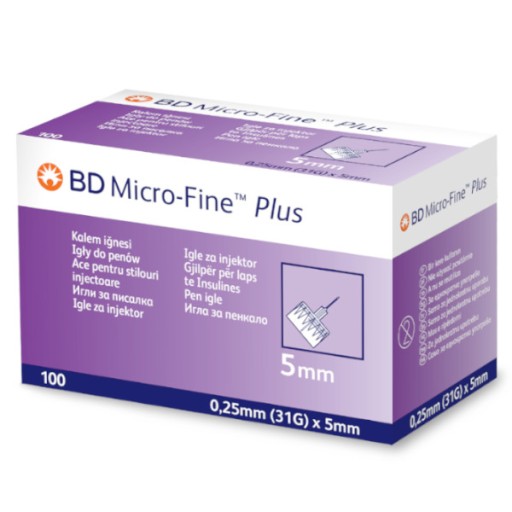 Инсулиновая игла Micro-Fine Plus 31G 0,25 x 5 мм 100 шт.