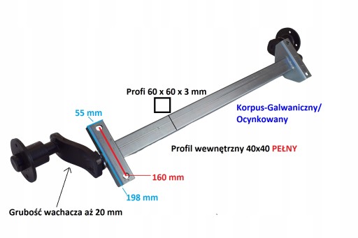 Рулевая ось NIEWIADÓW 750 Оси KNOTT 1180 мм 4X98