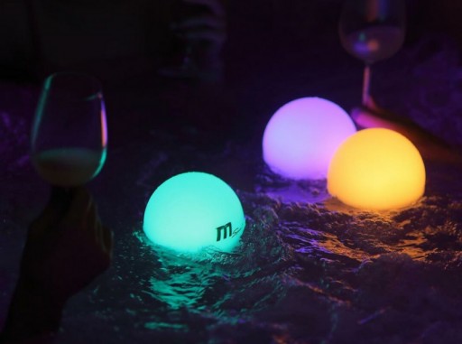 ПЛАВАЮЩАЯ ЛАМПА ДЛЯ ДЖАКУЗИ СПА mSPA БАССЕЙН Водонепроницаемый USB RGB LED ПУЛЬТ ДИСТАНЦИОННОГО УПРАВЛЕНИЯ