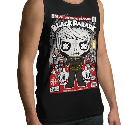 TANK TOP HORROR/ROCK GERARD WAY BLACK PARADE