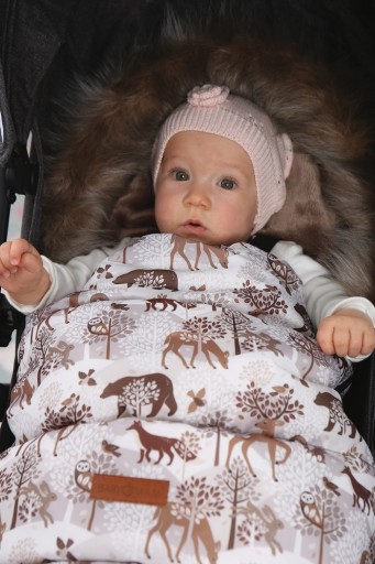 ПРЕМИУМ BABYMAM УТЕПЛЕННЫЙ СПАЛЬНИК ДЛЯ КОЛЯСКИ, САНКИ НА МЕХЕ