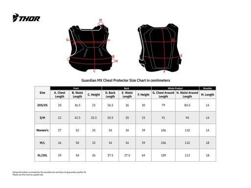Buzer Juniorski Thor Guardian MX XXS/XS