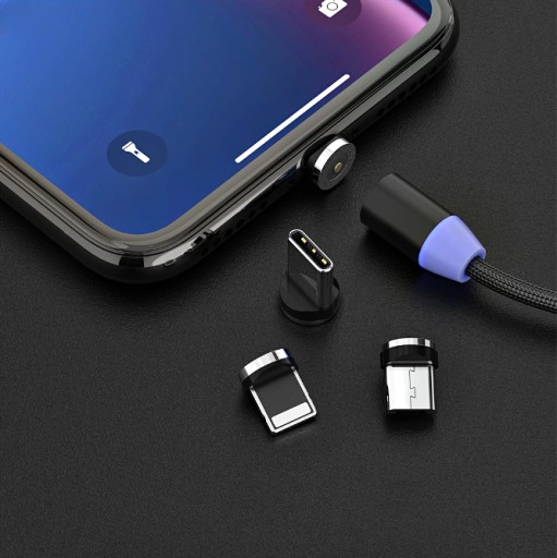 МАГНИТНЫЙ КАБЕЛЬ 3в1 MICRO TYP-C для IPHONE USB-C