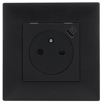 Legrand NILOE STEP Одинарная черная рамка