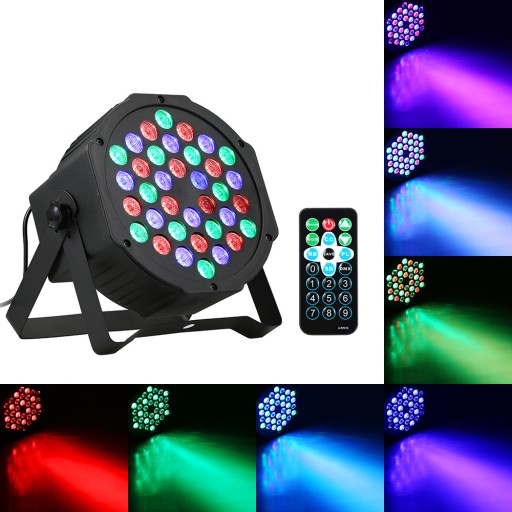 RGB 24W 36 светодиодный сценический светильник с ИК-пультом дистанционного управления