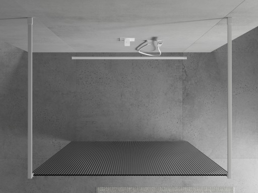 MEXEN KYOTO ОТДЕЛЬНО СТОЯЩАЯ ДУШЕВАЯ СТЕНКА 110 x 200 CM БЕЛОЕ стекло 8 мм