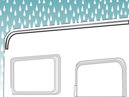 Уплотнитель желоба для маркизы Drip 1000 Grey FIAMM