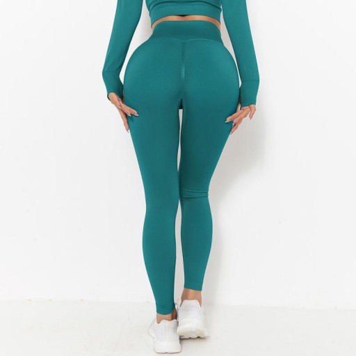 LEGGINSY sportowe LEGINSY PUSH UP MODELUJĄCE z marszczeniem WYSOKI STAN L