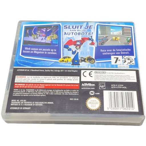 Анимированные Трансформеры: Игра Nintendo DS