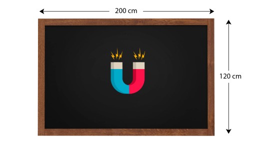 Магнитная доска 200х120, деревянная рама.