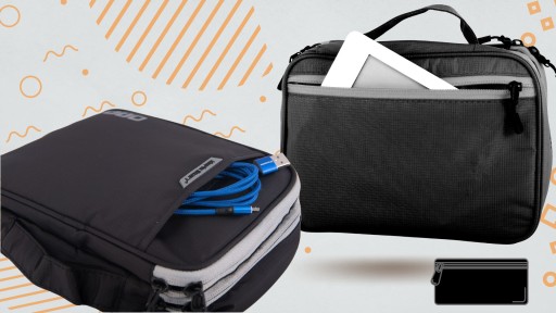 TORBA KABLE ŁADOWARKI ORGANIZER PODRÓŻNY ETUI POJEMNY PAKOWNY ELEKTRONIKĘ