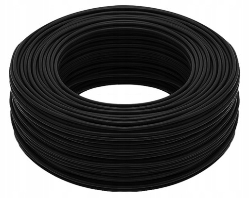 KABEL PRZEWÓD DY 4 H07V-U INSTALACYJNY MIEDZIANY DRUT CZARNY 10M