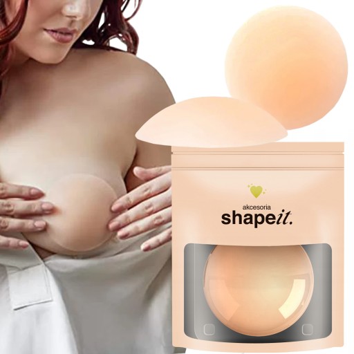 СИЛИКОНОВЫЕ НУТЕЛИ SHAPEIT, МНОГОРАЗОВЫЕ ТОНКИЕ НАКЛЕЙКИ ДЛЯ СОСКОВ, 2 ШТ.