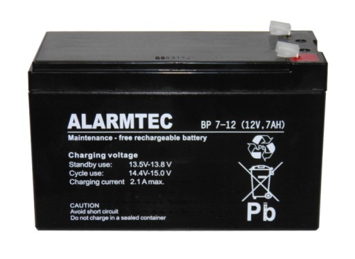 Akumulator AGM ALARMTEC serii BP 12V 7Ah