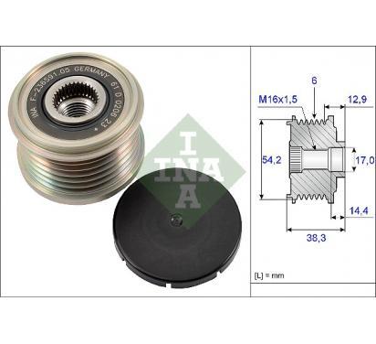 INA KOLO PASOWE ALTERNATORA CITROEN C2/C3/C4