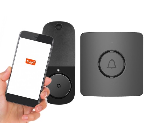 УМНЫЙ ДВЕРНОЙ ЗВОНОК БЕСПРОВОДНОЙ ДВЕРНОЙ ЗВОНОК WiFi ТЕЛЕФОН КАМЕРА TUYA