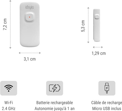 Konyks Senso Charge 2 Датчик открытия окон Wi-Fi открыватель