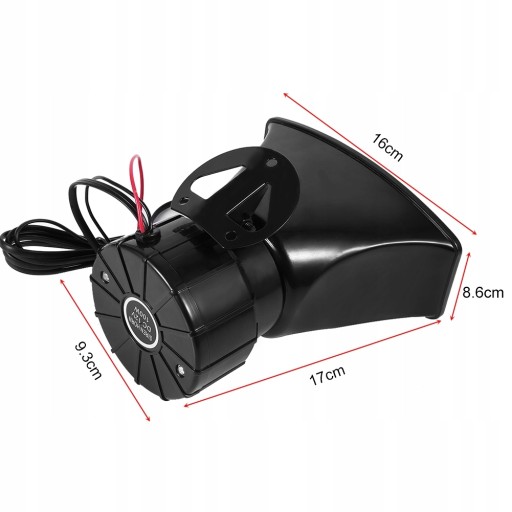 Громкая сирена, 12 В, 7 динамиков, звуковой сигнал