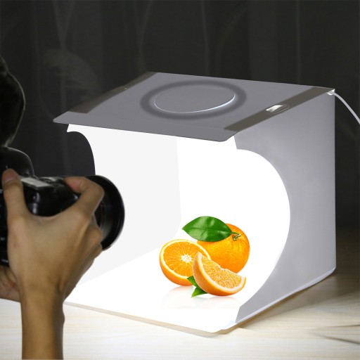 PULUZ PU5023 БЕСТЕНЕВАЯ ТЕНТА 23 СМ ДЛЯ ФОТОГРАФИИ 3200-6500K LED + 6X ФОНОВ