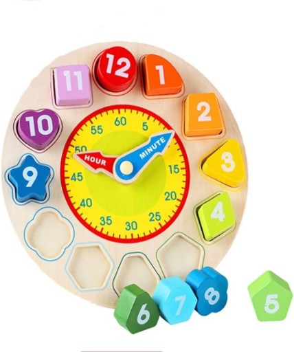 Zabawkowe puzzle, drewniane kszta?ty edukacyjne dla dzieci pasuj?ce