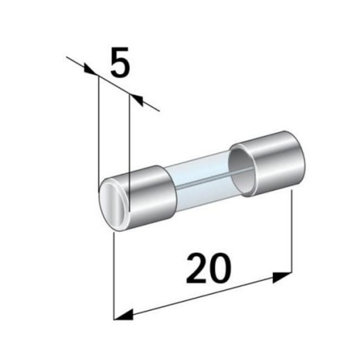 WTA315 Bezpiecznik szklany, szybki 315mA 5x20mm 10szt