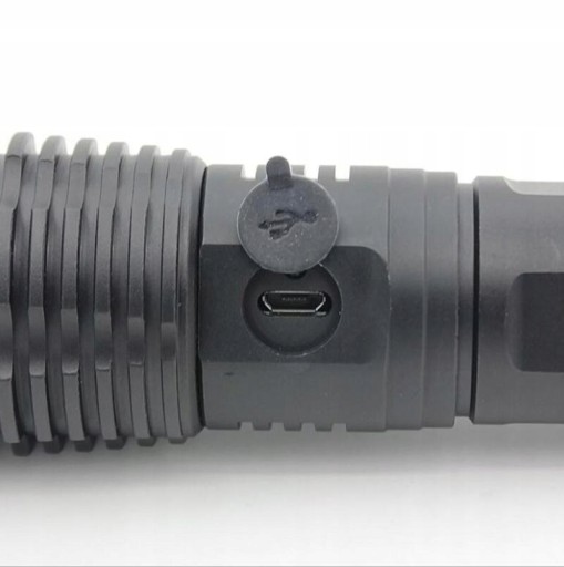 МОЩНЫЙ ТАКТИЧЕСКИЙ ФОНАРЬ СВЕТОДИОДНЫЙ ЗУМ НА АККУМУЛЯТОРЕ USB