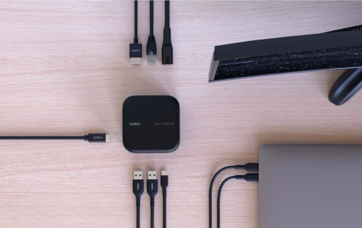 Концентратор Belkin USB-C для ноутбука, INC018vf, 4K HDMI, 5 Гбит/с, USB-A, GaN 130 Вт