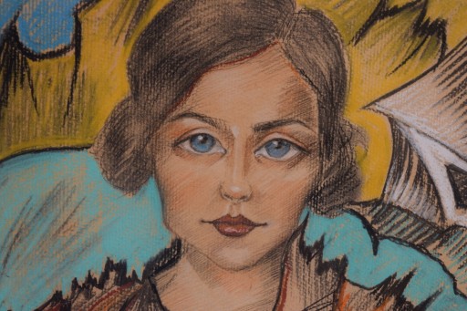 I WITKACY 1929- Portret JADWIGI TOKARSKIEJ - OBRAZ