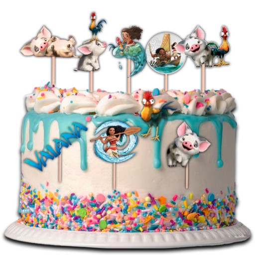 VAIANA CAKE TOPPER CUBBIES CHARACTERS 11 шт.