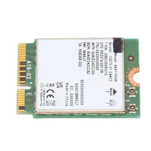 Карта Wi-Fi AX411NGW, 5374 Мбит/с, 6E M.2 NGFF 2,4G 5G