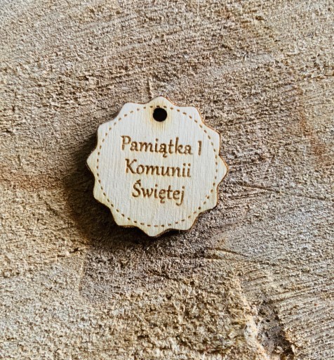 Tabliczka napis grawer komunia anioł stróż w1 3 cm