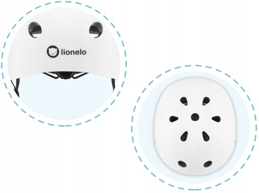 KASK rowerowy dziecięcy LIONELO HELMET dla dzieci