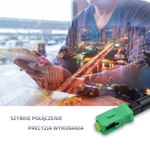 Szybkozłącze światłowodowe SC/APC 0.9