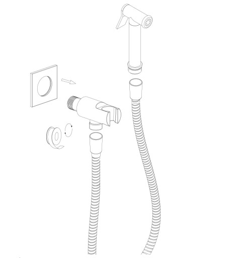 Смеситель для биде OMNIRES CONTOUR CHROME SYSCTBI1CR