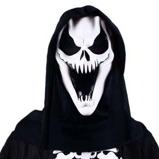Маска призрака злодея Black Smile на Хэллоуин