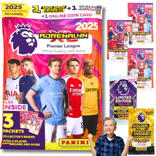 АЛЬБОМ FIFA PREMIER LEAGUE 2025 КАРТОЧНЫЕ МЕШКИ ADRENALYN STARTER KIT XL