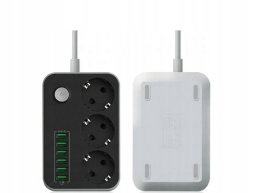 УДЛИНИТЕЛЬ ПИТАНИЯ 3 РОЗЕТКИ + 6 USB