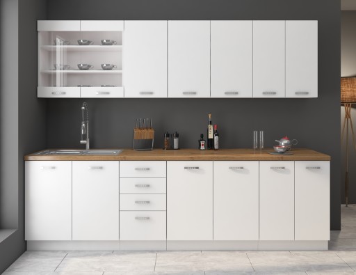 Эко белый 40 DK210 2F кухонный шкаф
