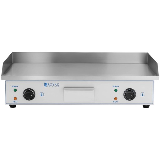GRILL PŁYTA GRILLOWA GŁADKA ELEKTRYCZNA 2x 2200 W STAL NIERDZEWNA 730 mm