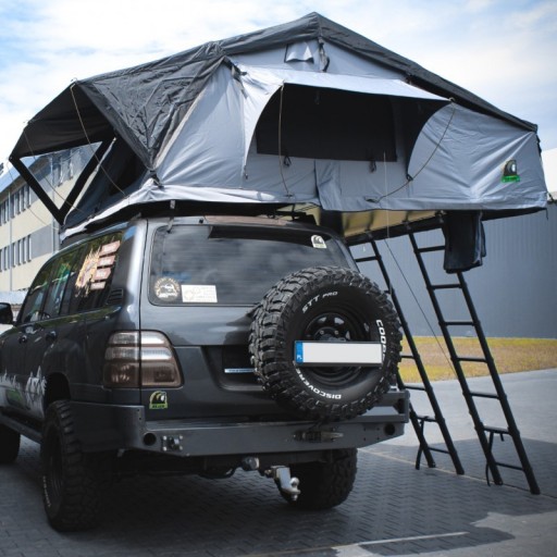 Палатка на крышу Wild Camp Hudson 220 серая - автомобильная палатка