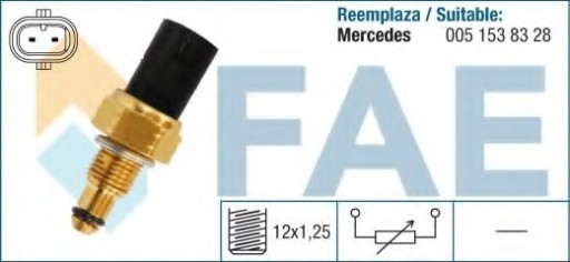 FAE 33880 Датчик, температура топлива