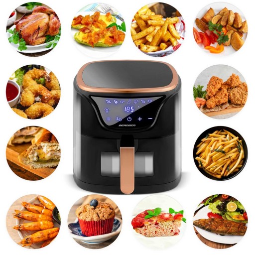 FRYTKOWNICA BEZTŁUSZCZOWA AIR FRYER FRYTOWNICA 5L