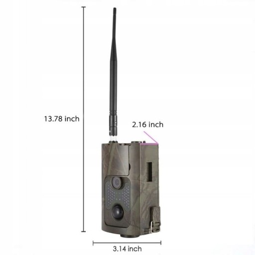 Фотоловушка с аккумуляторами MMS 3G GSM + SIM